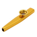 1pc Silver Gold Metal Kazoo Mouth Flute Harmonica with 6 Kazoo Flute Diaphragm For Beginners Kids Adult Party Musical Instrument