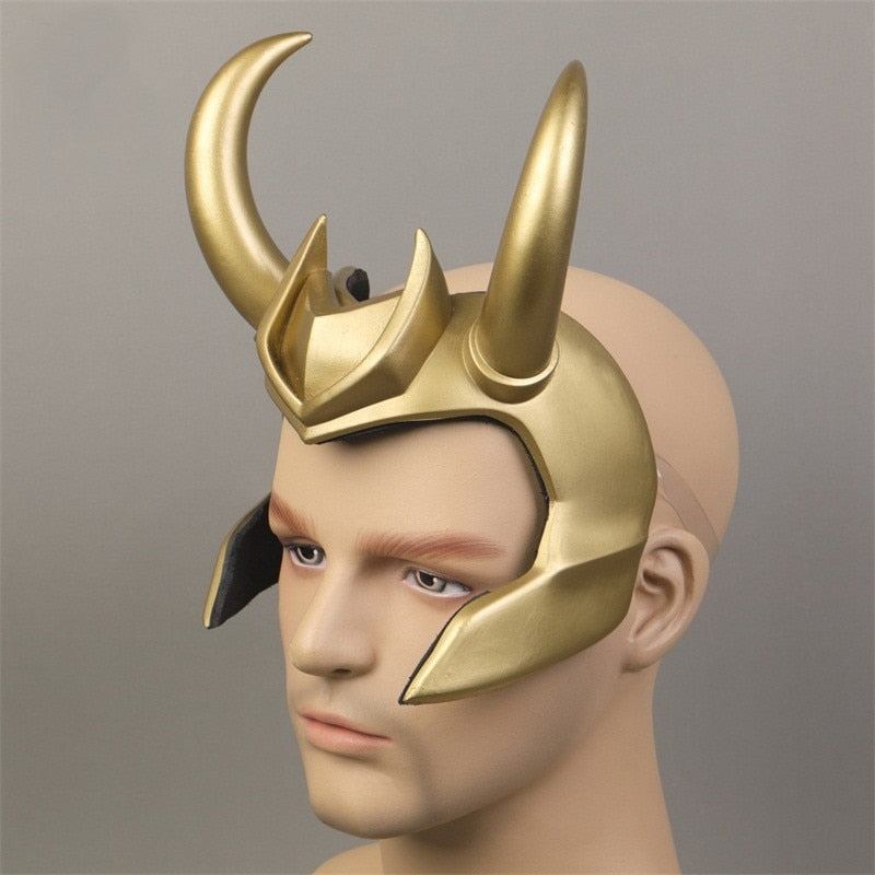 Film Thor 3 Ragnarok Loki Laufeyson PVC Cosplay Kostüme Maske Helm Halloween Prop