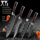 Kitchen Knife Set Stainless Steel Knife Holder Gift Knife Cover Santoku Utility Cleaver Bread Paring Nakiri Knives Cutter Tools