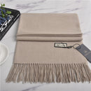 VISROVER neue 32 Farben Frau Winterschal Mode weibliche Schals Kaschmir handfeeling Winter Wraps einfarbig Winter Hijab Schal