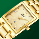 Top Relogio Feminino Luxo Goldene Armbanduhren Damenmode Quadratische Quarzuhr Damen Diamantuhr Weiblicher Top-Markenluxus