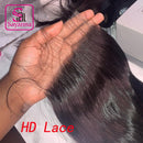 Unsichtbare HD Lace Frontal Closures 5x5 Lace Closure Straight Remy Echthaar mit Babyhaar Melt Skins 4x4 HD Lace für Frauen