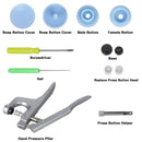 360 Sets T5 Plastic Snap Button with Snaps Pliers Tool Kit & Organizer Containers,Easy Replacing Snaps,DIY Family Tailor