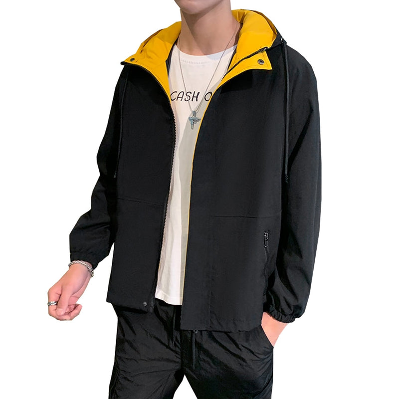 New Plus Size Men Jackets Fashion Hip Hop Windbreaker Coats Casual Hooded Mens Cargo Bomber Jackets and Coats Outwear Streetwear