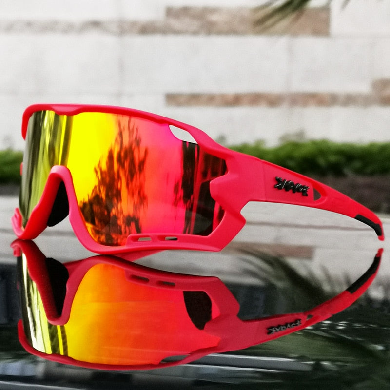 MTB bicicleta gafas hombre mujer Ciclismo gafas de sol Uv400 polarizado bicicleta gafas deportes carreras montar gafas Ciclismo 1 lente