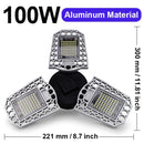 Goodland LED Lampe E27 LED Birne 60W 80W 100W Garagenlicht 110V 220V Verformungslicht für Werkstatt Lager Fabrik Fitnessstudio