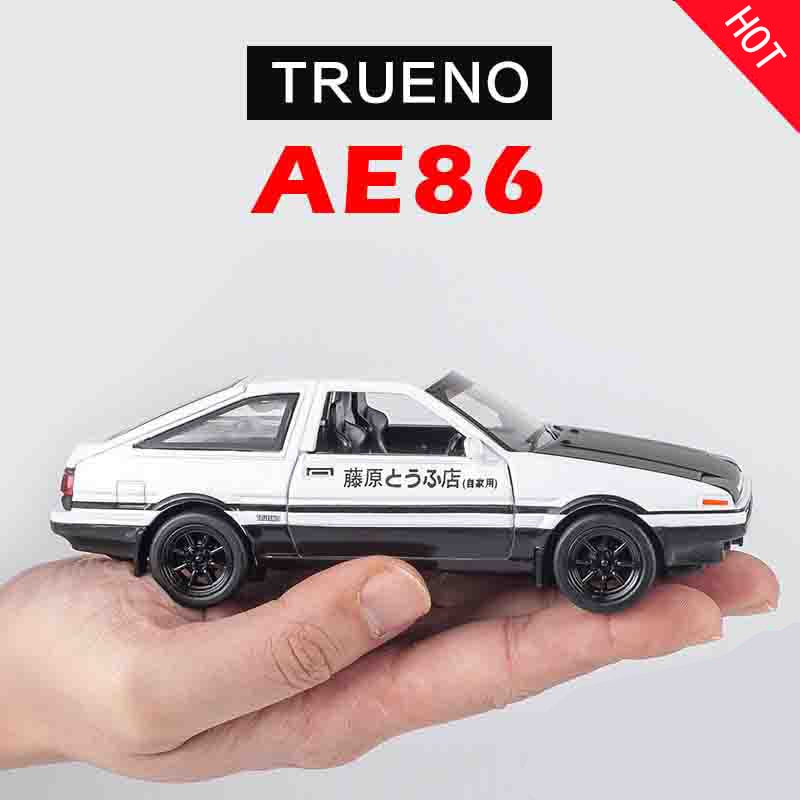 1:28 Spielzeugauto INITIAL D AE86 Metallspielzeug Legierungsauto Diecasts &amp; Spielfahrzeuge Automodell Miniatur Modellauto Spielzeug für Kinder