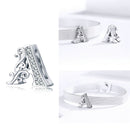 WOSTU 925 Sterlingsilber-Kreis-Charme-runder CZ-Korn-Korn-Klipp passte ursprüngliches Reflexions-Charme-Armband-Schmuck-Zubehör CQX101