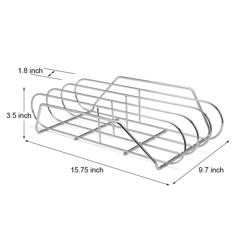 Estante para costillas de barbacoa para parrilla, estante de cesta de barbacoa de acero inoxidable, red de cocina personalizada de fábrica, accesorios para barbacoa al aire libre