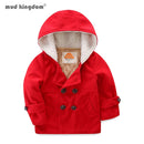 Mudkingdom Infant Baby Jungen Kleidung Herbst Winter Kapuzenjacke Verdicken Warme Jungen Oberbekleidung für Kleinkinder Langarm Lässige Mäntel