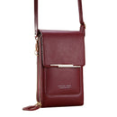 Geestock, bolsos cruzados pequeños a la moda para mujer, bolso de teléfono de cuero PU, bolso de hombro portátil de viaje de gran capacidad