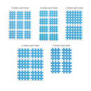 (Packung mit 10 Blatt) Kindmax Healthcare Spiral Cross Kinesiology Tape Physiotherapie Cross Tape zur Schmerzlinderung