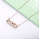 SHADOWHUNTERS Authentische 925 Sterling Silber Move CZ Stein Anhänger Langkettige Choker Halsketten Für Frauen Luxus Schmuckherstellung