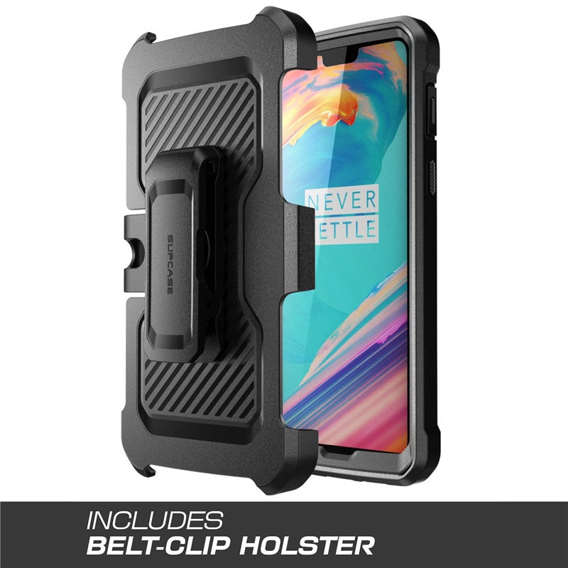 SUPCASE für OnePlus 6 Hülle UB Pro Robuste Ganzkörper-Holster-Schutzhülle mit integrierter Displayschutzfolie für One Plus 6-Hülle