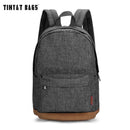 Mochila de lona para hombre TINYAT, mochilas informales grises, mochilas para ordenador portátil de 15 pulgadas, Mochila escolar para estudiantes universitarios, Mochila para mujer