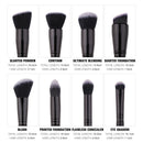Zoreya Marke Make-up-Pinsel-Set mit weichen synthetischen Borsten, Augen-Make-up-Werkzeug Cruelty Black Blending Crease Foundation Brushes Box Gift