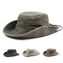 XdanqinX Erwachsene Herren Cap Sommer Mesh Atmungsaktiv Retro 100% Baumwolle Eimer Hut Panama Dschungel Angeln Hüte Neuheit Dad's Beach Cap