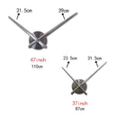 New Diy Wall Clock Acrylic  Clocks Quartz Watch Reloj De Pared Living Room Modern 3d Mirror Stickers Horloge Home Klok