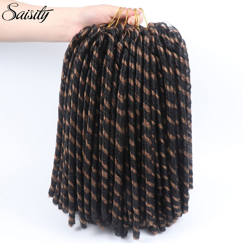 Saisity 14'' faux locs Häkelhaar weiche und leichte Dreadlocks Häkelzöpfe synthetische Häkelhaarverlängerungen 15 Strähnen/Packung