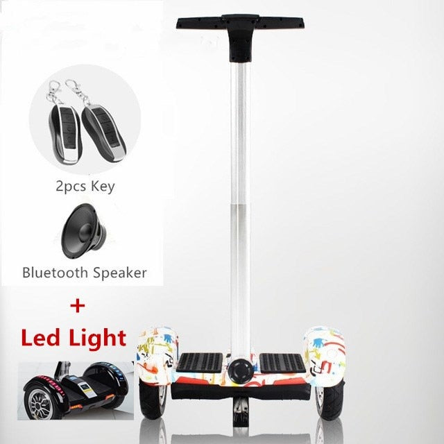 Hoverboard 10 Zoll 2 Räder Smart Balance Scooter Schwebebrett Stehendes intelligentes Rad Motorisierter großer Reifen für Erwachsene UL2272 Authentifizieren
