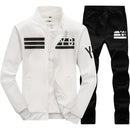 Herbst Trainingsanzug Männer 2021 Sportbekleidung Mode Herren Set Zwei Stücke Reißverschluss Warme Sweatshirt Jacke + Jogginghose Moleton Masculino Sets