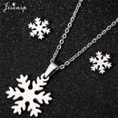 Jisensp Ecg Heartbeat Necklace Love Heart Necklaces Pendants for Women Gold Stainless Steel Jewelry Earrings Doctor Accessories