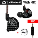 KZ ZST Bluetooth-Kopfhörer 1DD+1BA Driver Dynamic &amp; Armature in Ear Monitors Noise Isolating HiFi Music Sports Earbuds Headset