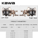 KAWA Neue Angelrolle, Cast Drum Wheel, Bait Casting Reel, Max Drag 7kg, 9+1 Lager Aluminiumlegierung, Sea Fishing Reel, Kostenloser Versand