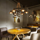 American Chandelier Rural Loft Iron Retro Industrial Wind Restaurant Bar Bekleidungsgeschäft Hot Pot Internet Cafe Boat Chandelier