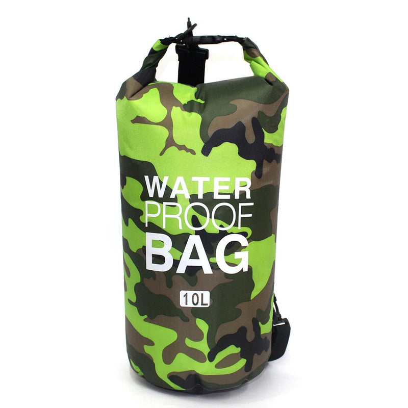 Mochila impermeable de camuflaje de PVC, bolsa de Rafting portátil para deportes al aire libre, bolsa seca de 2L 5L 10L 15L 20L 30L