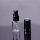 100 teile/los 5 ml 10 ml 15 ml Tragbare Schwarzglas Parfümflasche Mit Zerstäuber Leere Kosmetikbehälter Für Die Reise