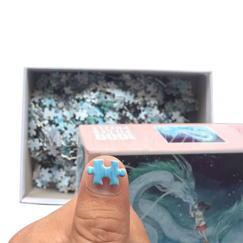 MOMEMO Spirited Away Jigsaw Puzzles for Adults Cartoon Puzzle Anime Wooden Puzzle 1000 Pieces Adult Kids DIY Educational Toys