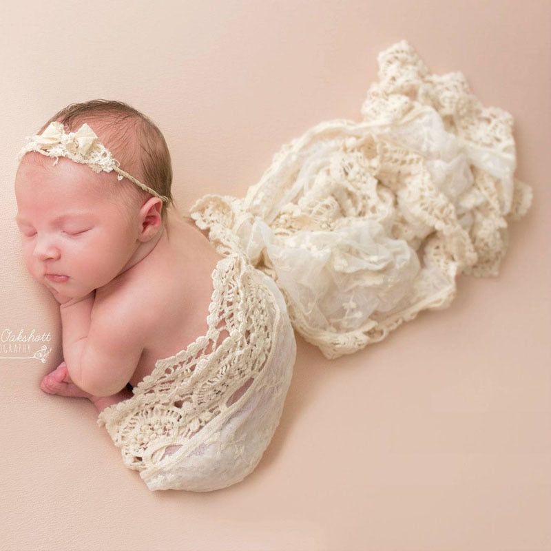 Bebe Fotografie Zubehör Neugeborenen Fotografie Requisiten Lace Wrap Schal Neugeborenen Fotografo Wrap Photographe Props Fotografia