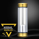 Glaswasserflasche mit losem Blatt-Teesieb Tee-Ei Doppelwandige Glasflasche Frei zerlegbare Thermoskanne 300ML 400ML