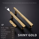 Dooroom Möbelgriffe aus Messing, Rändelung, Gold, Schwarz, moderner Kleiderschrank, Kommode, Schrank, Schublade, Griffe, Knöpfe, gerändelt