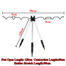 GHOTDA Aluminum Alloy Telescopic Fishing Tripod Holder Stand for Fishing Rod