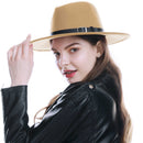 WELROG Fedora-Hüte, Schwarz, Rot, für Damen, Fedoras aus Wollimitat, Panama-Filzhut, Winter, Herren, Jazz, Trilby, Chapeau, Femme-Caps