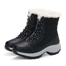 Damenstiefel Wasserdichte Winterschuhe Damen Schneestiefel Plattform Warmhalten Knöchel Winterstiefel Mit Dicken Pelzabsätzen Botas Mujer 2019