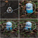 3500W tragbarer Outdoor-Klapp-Gasherd Campingausrüstung Wandern Picknick-Zünder Ultraleichter Camping-Split-Gasherd