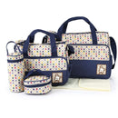 MOTOHOOD 39 * 28,5 * 17 CM 5 stücke Baby Wickeltasche Anzüge Für Mama Baby Flaschenhalter Mutter Mama Kinderwagen Mutterschaft Wickeltaschen Sets