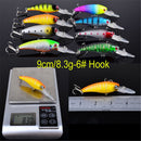 New Minnow Mixed 20pcs/Set Fly Fishing Lure Kit Set Artificial Hard Baits Lifelike Wobbler Carp Fishing Tackle Pesca Wholesale
