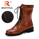 ROYYNA Neue beliebte Erhöhung Kurze Stiefel Frauen Herbst Winter Runde Kopf Stiefel Frau Zapatos De Mujer Bequemer Damenschuh