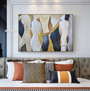 Großes Gemälde Handgemalter Liebhaber Regen Landschaft Ölgemälde auf Leinwand Wandkunst Bilder für Wohnzimmer Wohnkultur bestes Geschenk