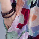 Übergroßes Sommer-Blumen-Boho-Kleid Frauen Polka Dot Baumwolle Lange Damenkleider Lose Große Robe Femme Strandkleid 2022