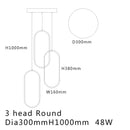 Schwarz / Weiß LED-Pendelleuchten modernes Design Wohnzimmer Restaurant Küche Hängeleuchten Schlafzimmer Nachttisch LED-Pendelleuchten