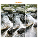 K&amp;F CONCEPT ND2-ND400 Fader Variabler ND-Filter 37-82 mm Einstellbarer Neutraldichte-DSLR-Kameraobjektivfilter mit Reinigungstuch