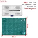 Juego de cuchillos y tablas de cortar profesionales de alta calidad, herramientas manuales para papel, escultura de madera, modelo de borrador, cuchillos afilados