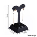 Schwarzes PU-Leder Schmuck Ring Ohrringe Ständer Halter Set Schmuck Anhänger Halskette Kette Halsreifen Display Büste Armreif Organzier