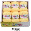 6balls/lot 73 Colors Milk Cotton Yarn Baby Wool Yarn DIY Knitting Children Sweater Hat Hand Knitted Yarn Knit Blanket Crochet