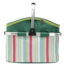 26L Oxford Einkaufskorb Kühltaschen Faltbare Handtasche für Wein, Lebensmittel, Obst, Frischhalten, Lunchpaket für Frauen, Kinder, Picknicktaschen